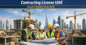 Contracting License UAE for professional building construction and infrastructure development projects