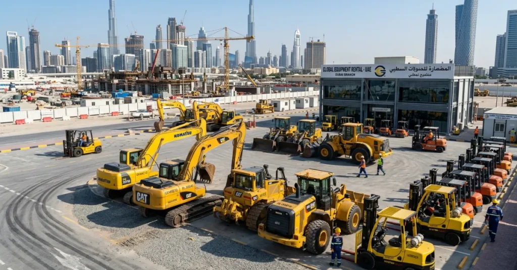 Equipment Rental License UAE construction equipment rental services for contractors in Dubai