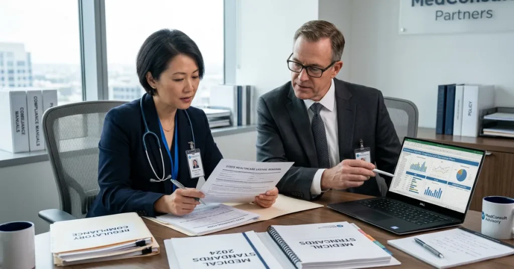Healthcare License UAE process showing documentation, approvals, and medical business setup steps
