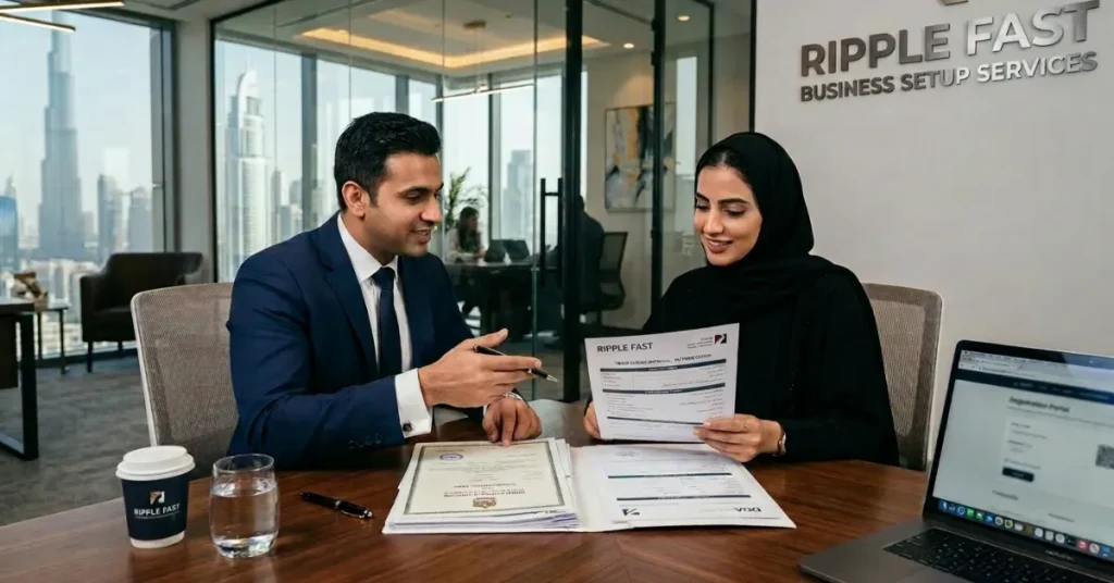 Interior Design License UAE business setup process and company registration consultation in Dubai