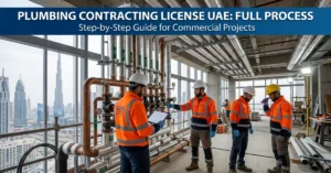 Plumbing Contracting License UAE for commercial plumbing installation and infrastructure projects
