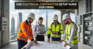 UAE Electrical Contractor company setup and licensing services for construction and infrastructure projects in Dubai UAE