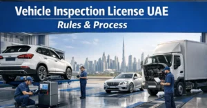 Vehicle Inspection License UAE for certified automotive testing and vehicle compliance center