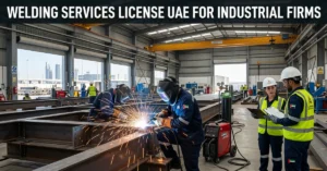 Welding Services License UAE for industrial welding and steel fabrication company setup