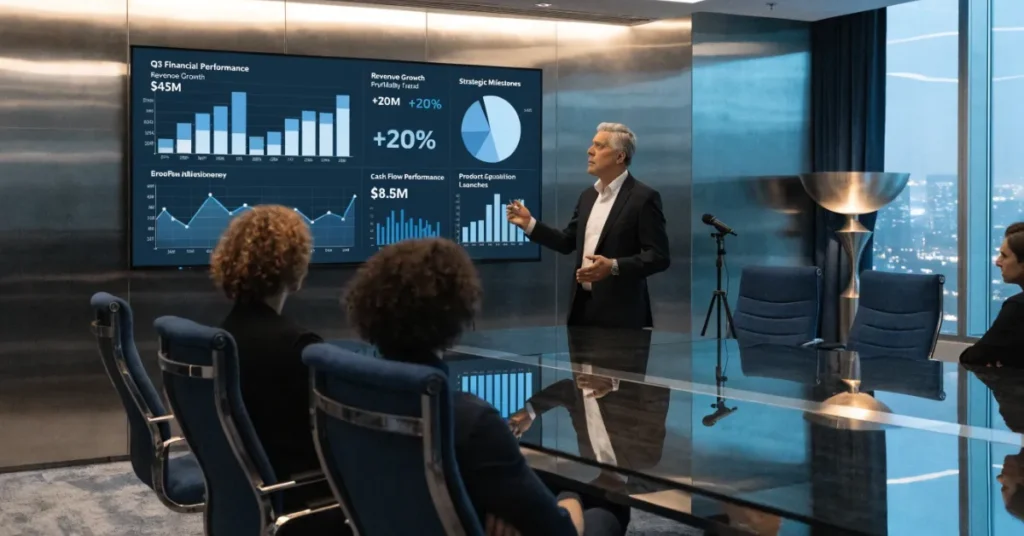 Accounting-driven investor reporting and financial transparency supporting strong investor relations and business growth.