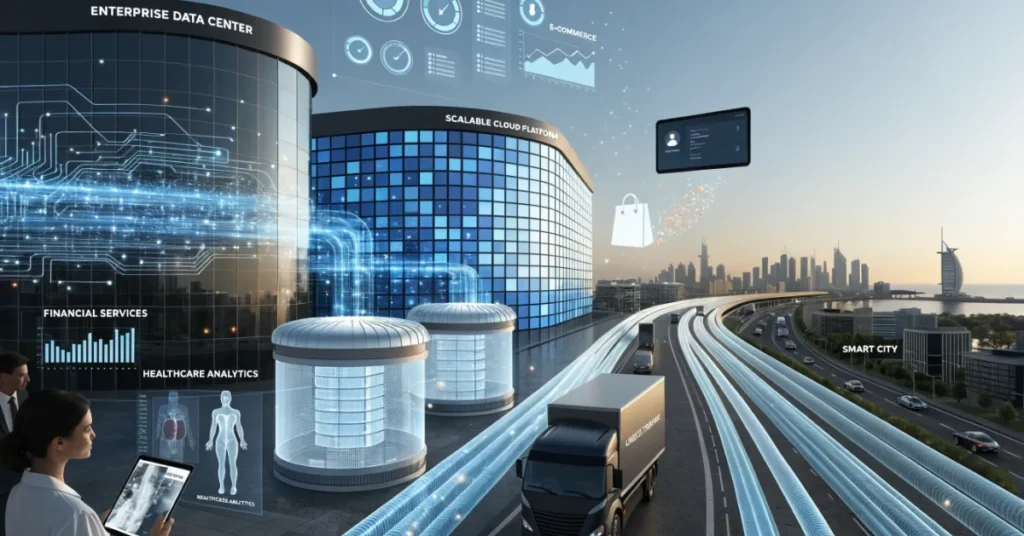 Cloud Services License supporting cloud infrastructure, enterprise digital transformation, data storage solutions, and business growth opportunities in the UAE