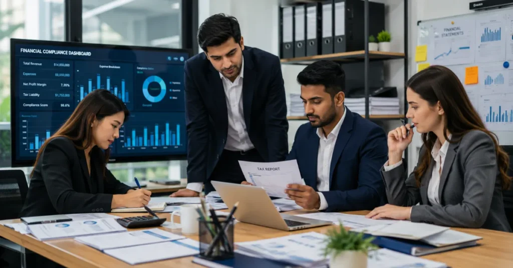 Corporate Tax Registration compliance supported by accurate accounting records, tax reporting, and financial management.