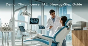 Dental Clinic License UAE for establishing a modern dental clinic in Dubai with advanced healthcare facilities and licensed dental professionals