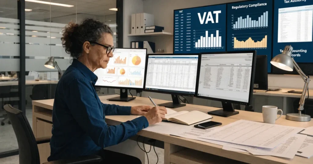 ESR compliance supported by accounting records, VAT documentation, financial reporting, and corporate tax readiness in UAE businesses