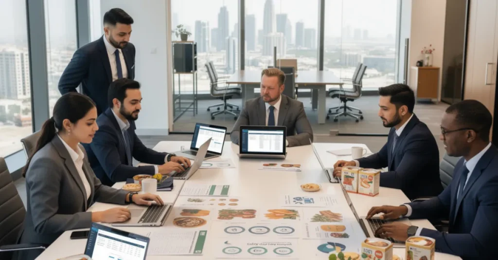 Foodstuff Trading Business compliance management and food distribution planning in Dubai UAE
