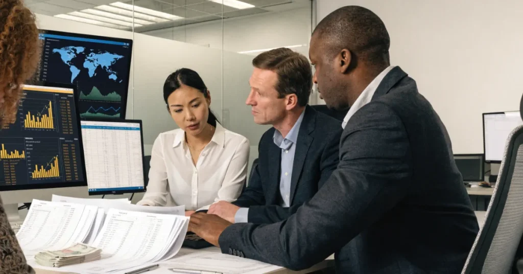 Import-Export financial reporting, VAT compliance, and international trade accounting for global trading companies.