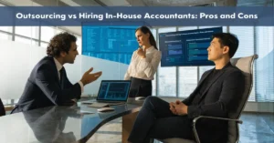 Outsourcing accounting services compared with in-house accounting solutions for business financial management and compliance