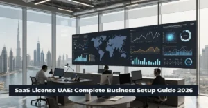 SaaS License UAE for cloud software startups, digital platforms, AI solutions, and technology business setup in Dubai