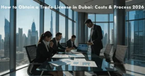 Trade License in Dubai process for business setup, company registration, and legal business operations in the UAE.