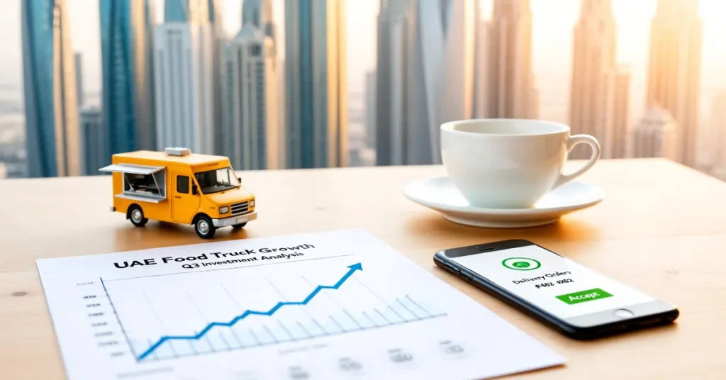 UAE Food Truck – business growth and investment concept showing rising demand for mobile food businesses in UAE food industry.