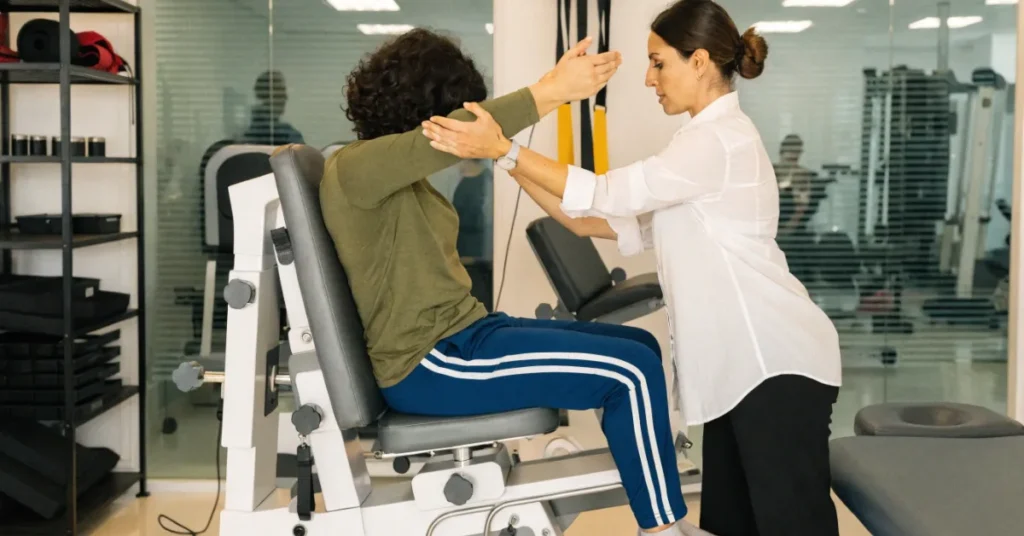 Specialized rehabilitation treatments offered under a UAE Physiotherapy License, including patient recovery and physiotherapy services.