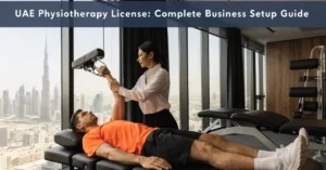 Modern rehabilitation facility representing a UAE Physiotherapy License business setup with professional physiotherapy services in the UAE.