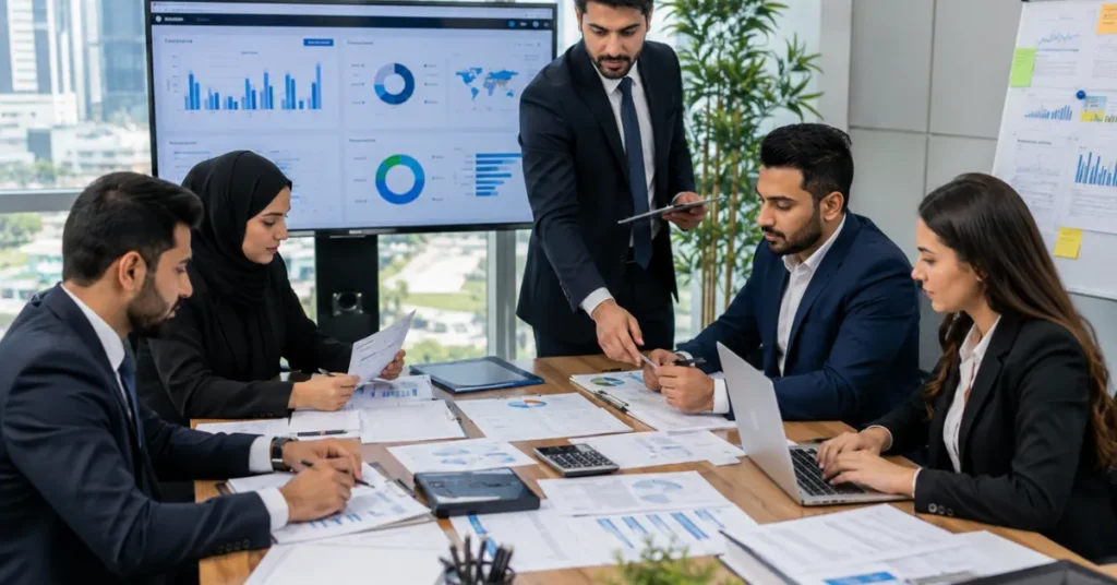VAT Penalties in UAE – finance team using accounting systems and compliance checks to avoid VAT penalties