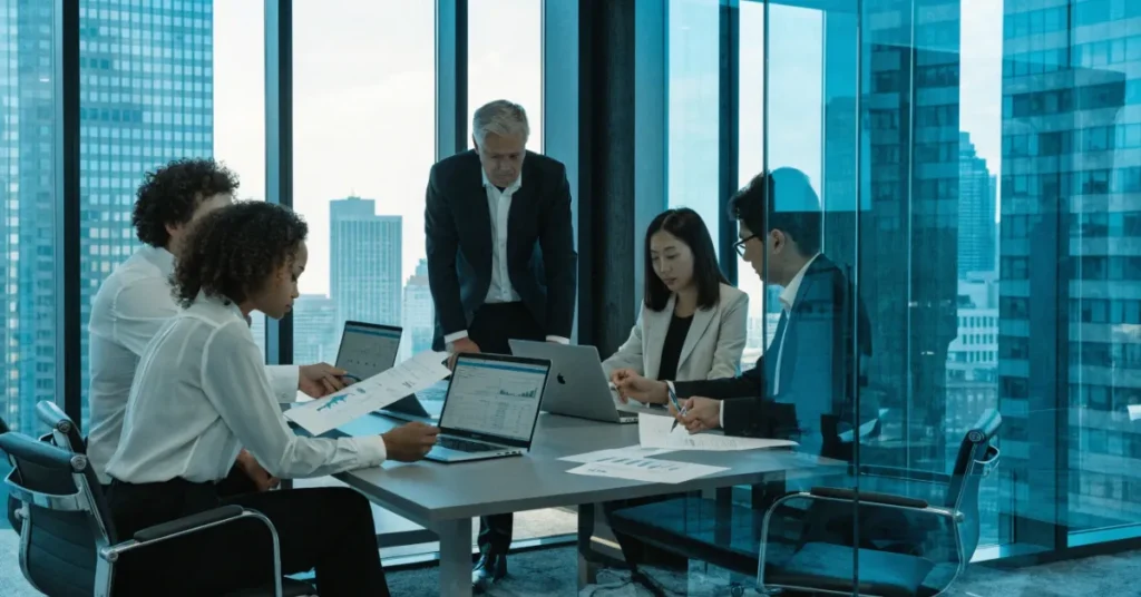 Accounting financial reporting and business performance analysis for companies