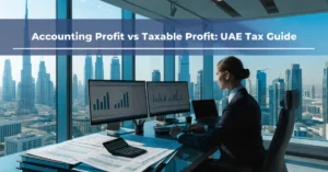 Accounting Profit compared with taxable profit for accurate UAE Corporate Tax calculation and compliance.