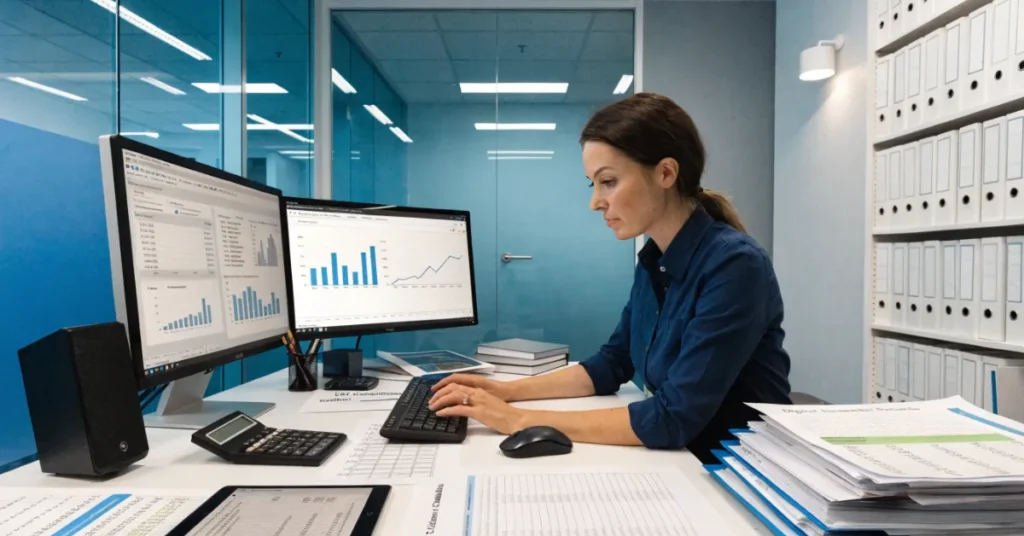 Common VAT Mistakes – VAT invoices, accounting records, and compliance checklist highlighting common VAT reporting errors.