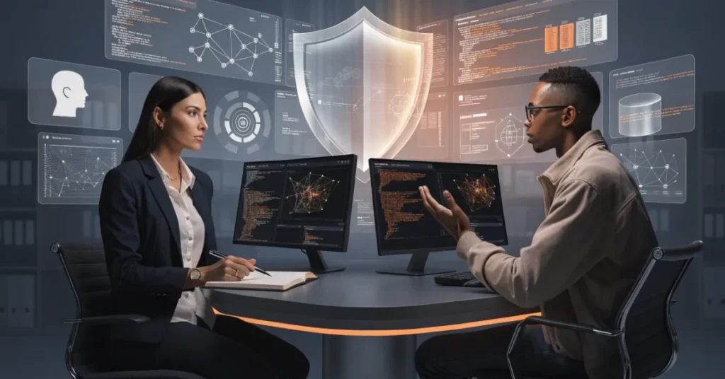 Crypto & Blockchain Business Setup Ideas focused on compliance solutions, cybersecurity protection, risk management, and secure digital asset platforms
