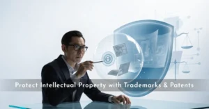 Intellectual Property protection through trademarks and patents for modern businesses and innovation.