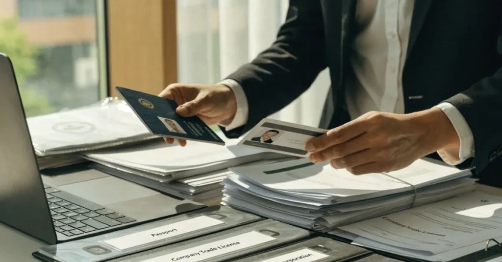 Properly organised KYC Documents for faster bank verification and account approval.
