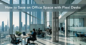 Office Space solutions with modern flexi desks for startups and businesses in Dubai.