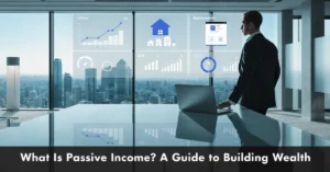 Passive Income investment planning dashboard showing diversified wealth-building strategies for long-term financial growth.