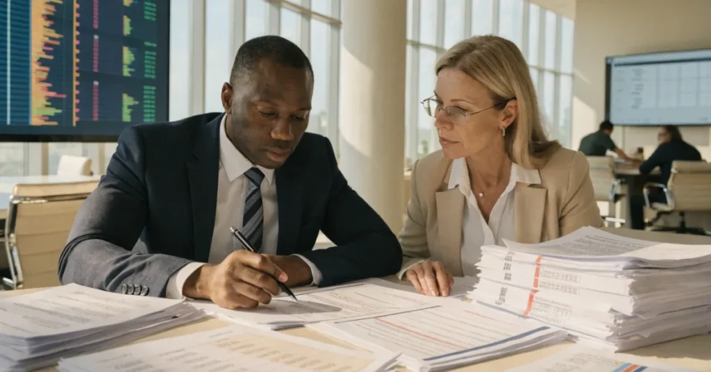 Internal Payroll Compliance review with payroll records, employee documentation, attendance tracking, and compliance verification for UAE businesses.