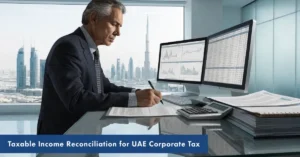 Taxable Income Reconciliation process for preparing an accurate UAE Corporate Tax Return and ensuring Corporate Tax compliance.