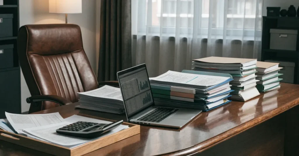 Digital financial record management under UAE Tax Laws using secure accounting software and cloud storage.