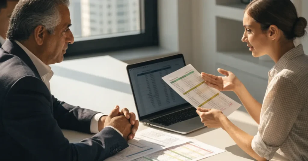 VAT Exempt Supplies – Accountant explaining the difference between VAT exempt supplies and zero-rated supplies in the UAE.