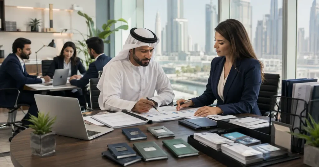 HR Consultancy Company Setup UAE showing employee onboarding, workforce planning and visa arrangements for a consultancy business.