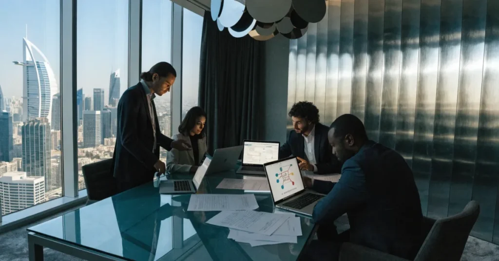 Comparison between IT Consultancy services and software development business activities in the UAE.