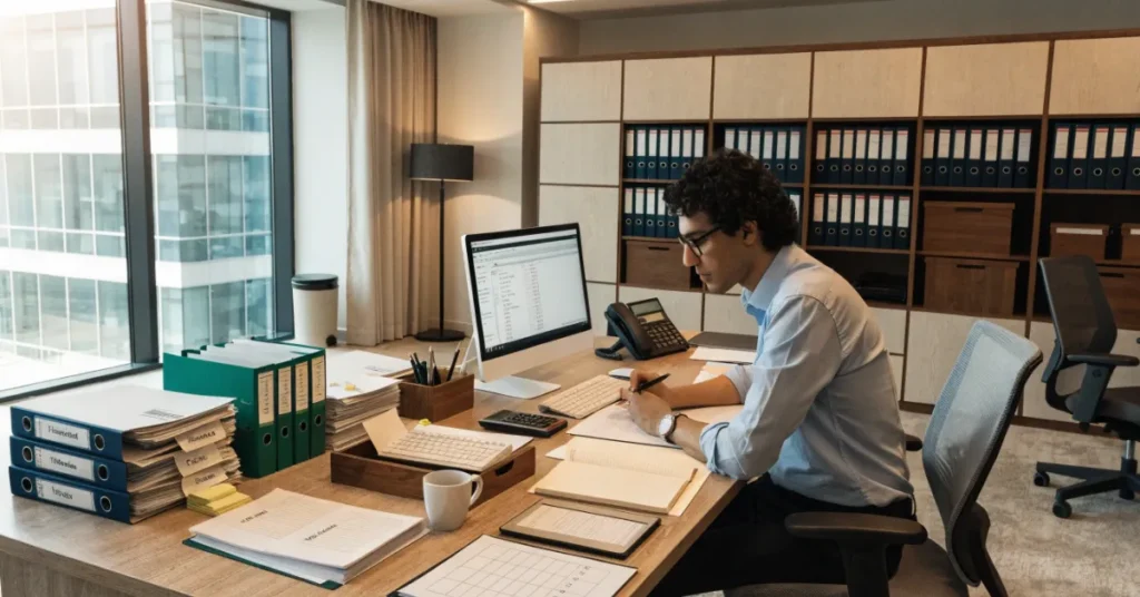 Essential documentation for Input Tax Recovery in the UAE including VAT invoices and accounting records.
