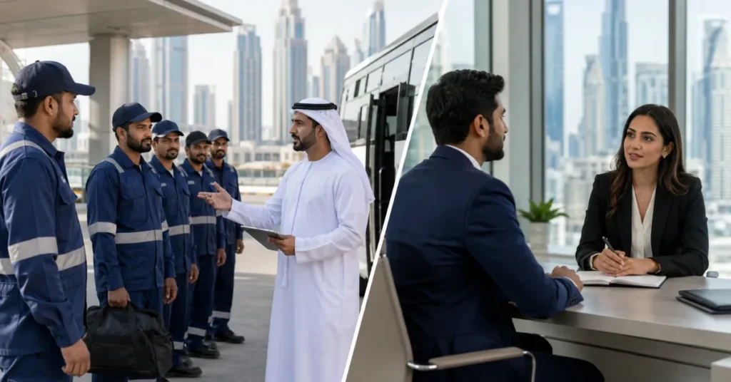 Manpower Supply in Dubai accounting showing worker payroll, client invoicing, working capital and cash-flow management.