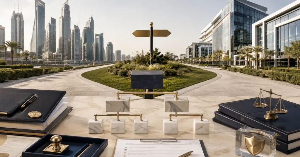 Professional Licence in Dubai comparing mainland and free-zone setup, foreign ownership and legal structure options.