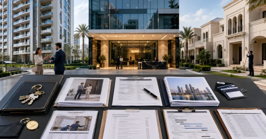 Property Management Licence UAE activities including tenant management, rental administration, inspections and maintenance coordination.