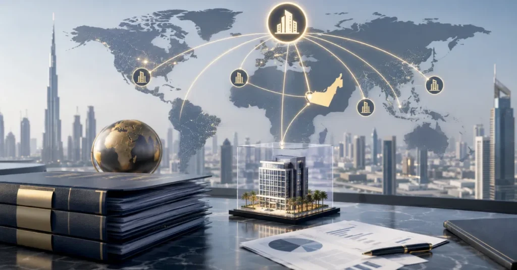 UAE DMTT Pillar Two analysis showing 15% minimum effective tax rate, GloBE calculations, safe harbours and compliance review for multinational groups.