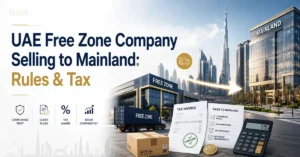 UAE Free Zone Company Selling to Mainland Rules & Tax