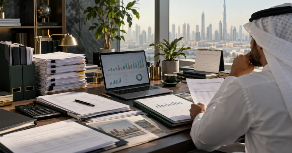 UAE SME scenario planning showing base, growth and downside financial models for hiring, financing and expansion decisions.