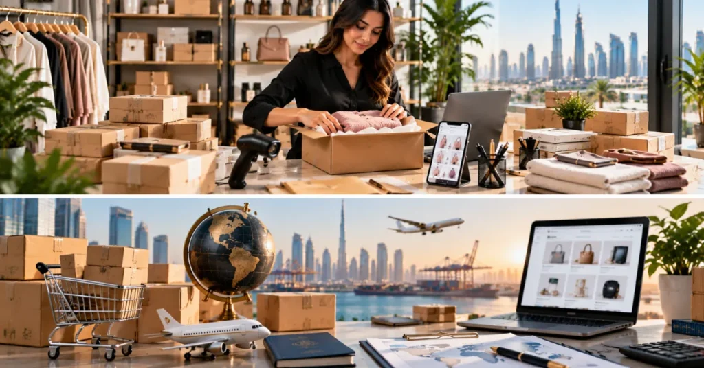 UAE Instagram seller managing products, inventory, customer orders, payments and delivery fulfilment.
