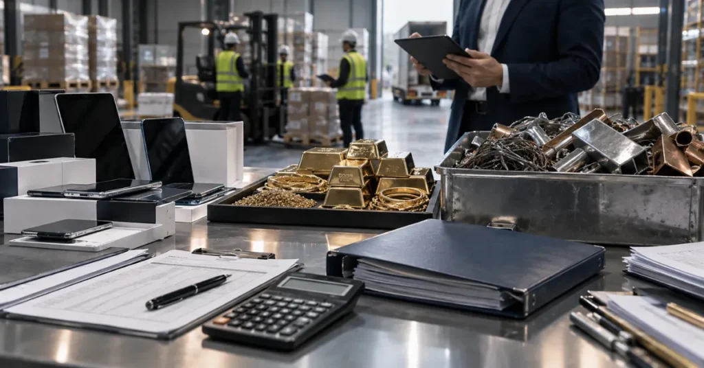 UAE reverse charge on imported services showing an overseas supplier invoice flowing to a UAE VAT-registered business for recipient-side VAT accounting.