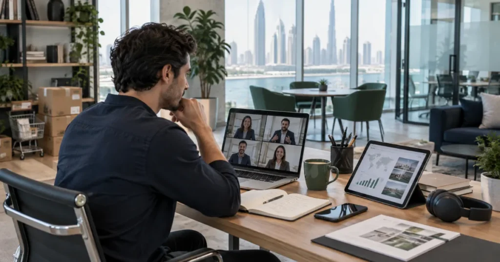SPC Free Zone company planning showing visa, establishment, flexi-desk, office, banking and future employee expansion requirements.
