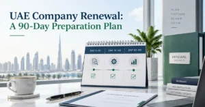 UAE Company Renewal A 90-Day Preparation Plan