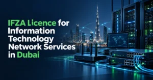 Image of IFZA licence for Information Technology Network Services in Dubai