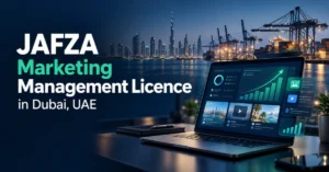 Image of JAFZA Marketing Management Licence for starting a marketing business in Dubai, UAE