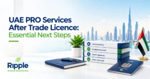 Image of UAE PRO Services after trade licence for company visa and establishment procedures